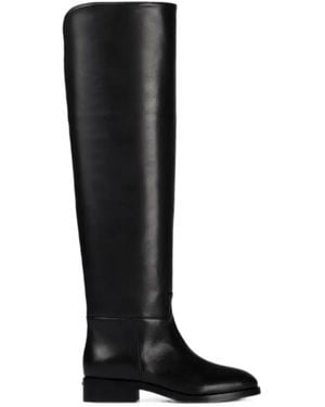 Le Silla Charlotte Leather Boots - Black