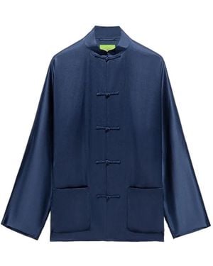 Shanghai Tang Silk Jacket - Blue