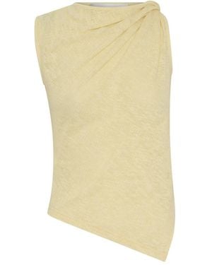 Anna Quan Top Con Diseño Retorcido - Amarillo