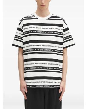 Human Made Gestreiftes T-Shirt - Weiß