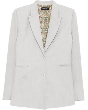 BLAKLACE Single-Breasted Blazer - White