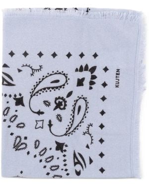 Kujten Sjaal Met Paisley-Print - Wit