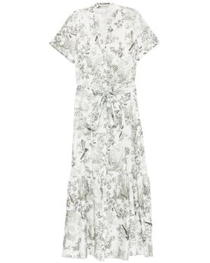 sachin and babi light blue dress Farm Rio x Anthropologie Long-Sleeve Cutout Embroidered Midi Dress main image 1