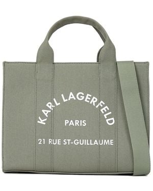 Karl Lagerfeld Medium Rue St-Guillaume Tote Bag - Green