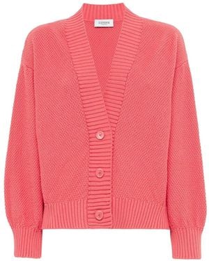 Laneus Geknöpfter Cardigan Mit V-Ausschnitt - Pink