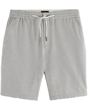 Scotch & Soda Drawstring Elasticated-Waist Shorts - Grey