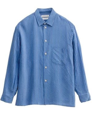 A Kind Of Guise Gusto striped button-up shirt - Blau