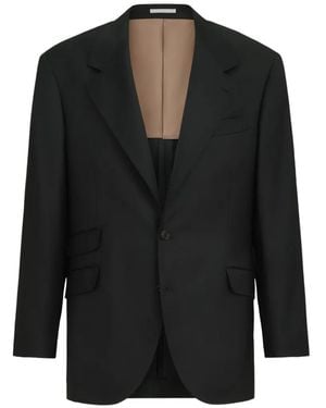 Brunello Cucinelli Cavallo Tailor Wool Blazer - Black