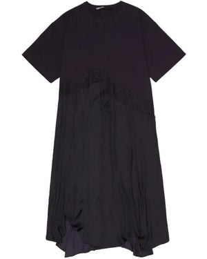 Bimba Y Lola Lace-Detail Midi Dress - Blue