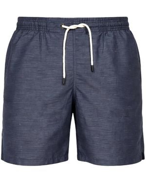Marané Drawstring-Waist Swim Shorts - Blue