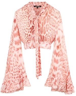 Roberto Cavalli Leopard-Print Blouse - Pink