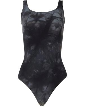 Wolford Tie-Dye String Body - Black