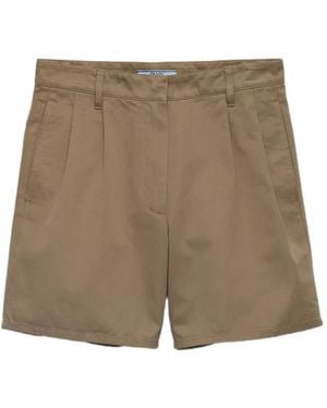 Prada Washed Chino Bermudas - Natural