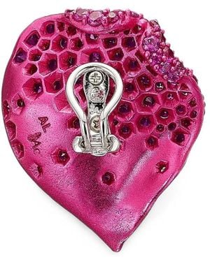 Anabela Chan Rosa Petal Sapphire And Topaz Earrings - Pink