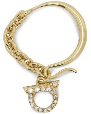 Ferragamo Gancini Crystal-Embellished Necklace - Metallic
