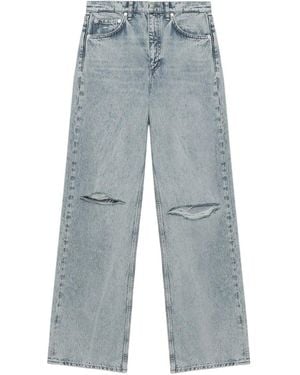 Rag & Bone Shea Knee-Rip Jeans - Blue