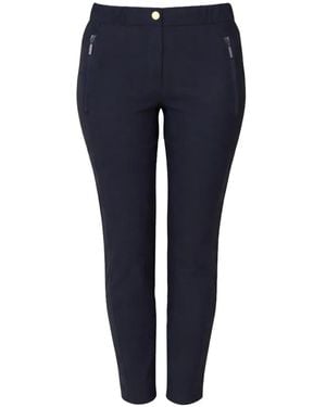 Betty Barclay Pantalon Slim À Poches Zippées - Blue