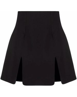 Ambush Front Slits High Waist Skirt - Black