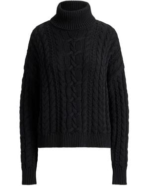 Ralph Lauren Cable-Knit Sweater - Black