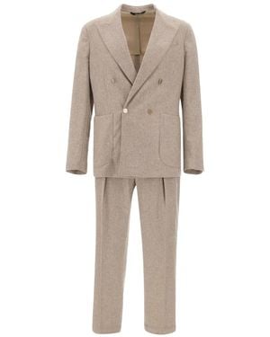 Briglia 1949 Double-Breasted Suit - Natural