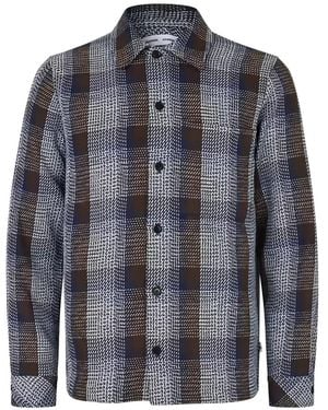 Samsøe & Samsøe Sataka Check Shirt Jacket - Blue