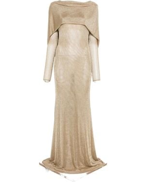The New Arrivals Ilkyaz Ozel Isthar Long-sleeve Gown - ナチュラル