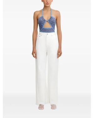 Significant Other Emma Frayed Jeans - White