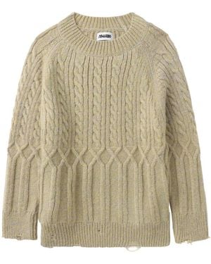 Magliano Cable-Knit Jumper - Natural