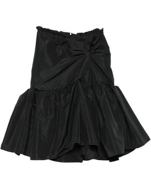 N°21 Ruffled Gathered Skirt - Black