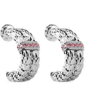 Officina Bernardi Ophidia ルビー フープピアス 18kホワイトゴールド - メタリック
