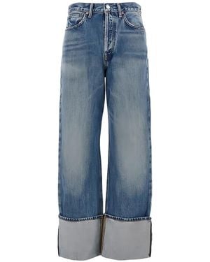 Agolde Liberty Turn-Up Cuff Jeans - Blue
