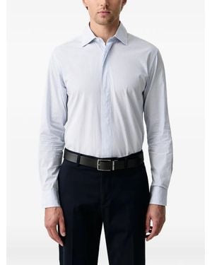 Sisley Striped Long-Sleeve Shirt - Gray