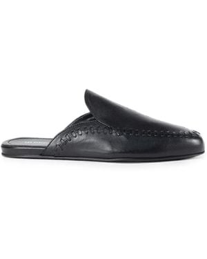 Ann Demeulemeester Whipstitch-Detail Mules - Black
