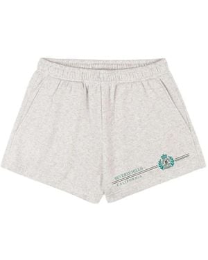 Sporty & Rich Soft Disco Shorts - White