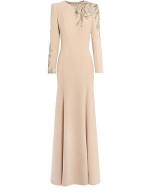 Jenny Packham Honour Sequin-Embellished Maxi Dress - Natural