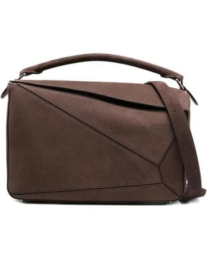 Loewe Borsa Tote Puzzle Grande - Marrone