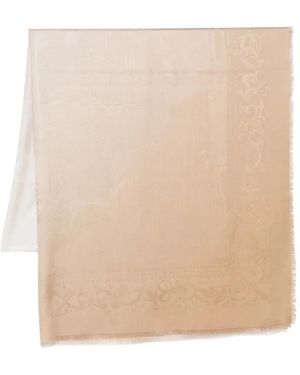 Ferragamo Fringed-Hem Scarf - Natural