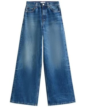 Tommy Hilfiger 70S ハイライズ ワイドジーンズ - ブルー