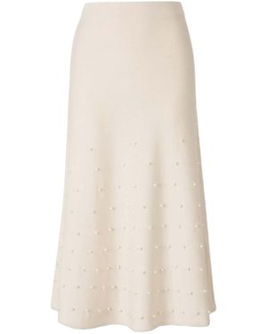 Zimmermann Hypnotic Beaded Midi Skirt - Natural