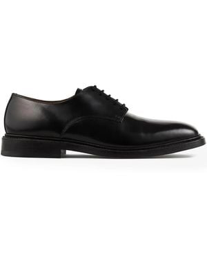 Sandro Derby-Schuhe aus Leder - Schwarz