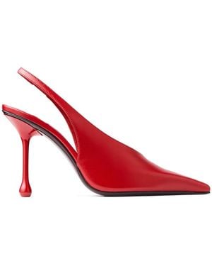 Jimmy Choo 95Mm Isa Court Shoes - Red