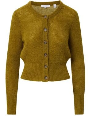 Veronica Beard Gilmour Button-Up Cardigan - Green