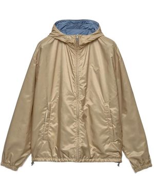 Prada Wendbare Re-Nylon Jacke - Natur
