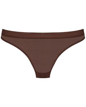 Maison Close Corps À Corps Mesh Briefs - Natural