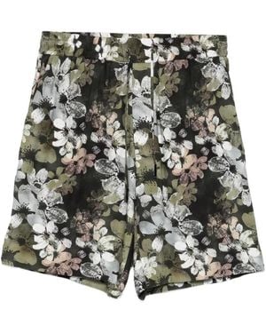 Iceberg Floral Shorts - Black