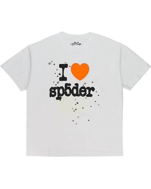 Sp5der グラフィック Tシャツ - ホワイト