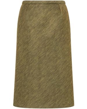 Philosophy Di Lorenzo Serafini A-Line Midi Skirt - Green