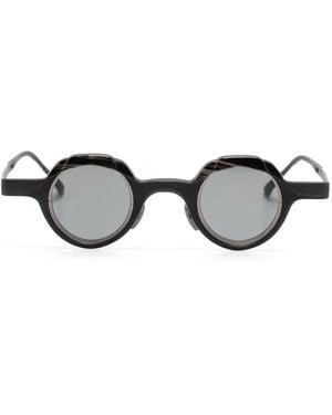 Rigards Round-Frame Sunglasses - Black