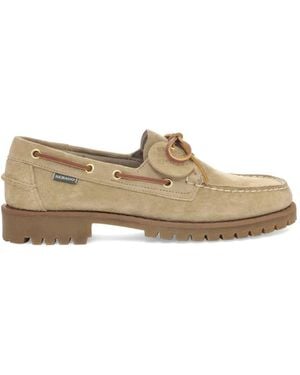 Sebago Ranger Suede Lug-Sole Boat Shoes - Natural