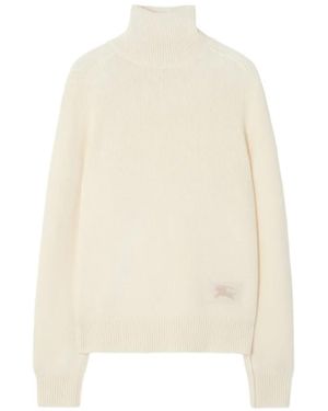 Burberry Kasjmier Coltrui - Wit